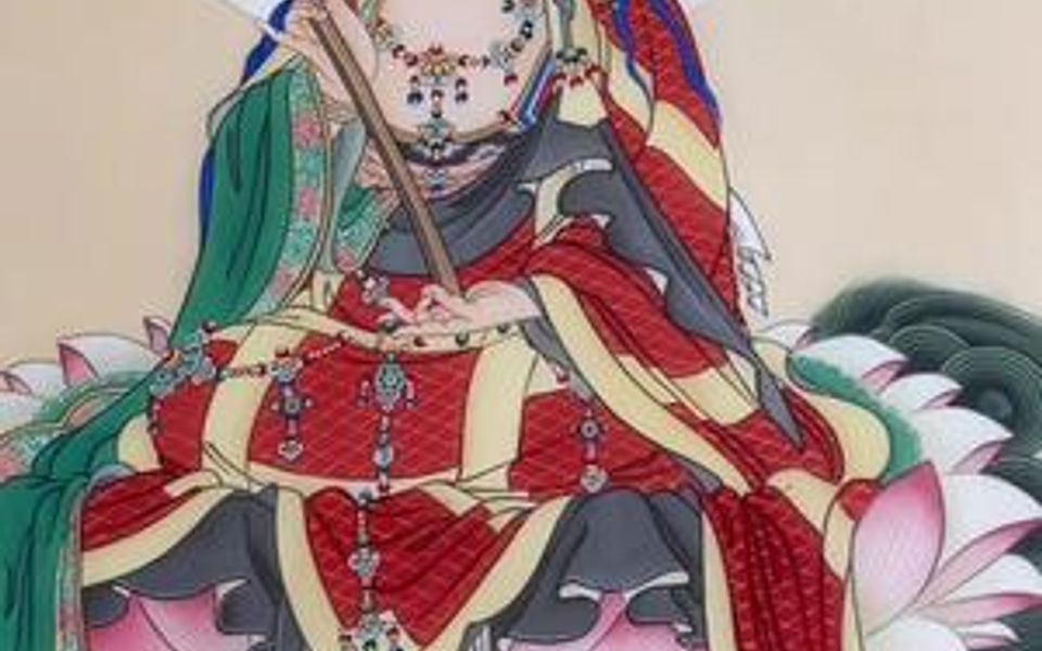 刘禹汐工笔:文殊菩萨宝相