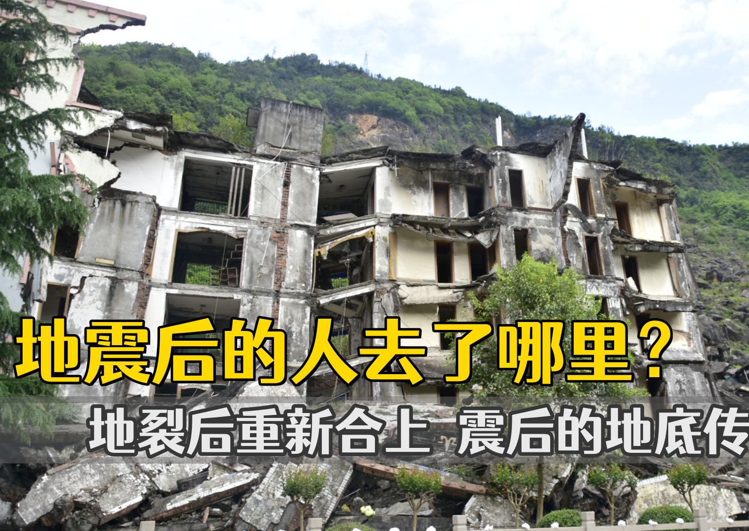 地震后的人去了哪里?地裂后竟能重新合上,震后的地底会传来哭声哔哩哔哩bilibili