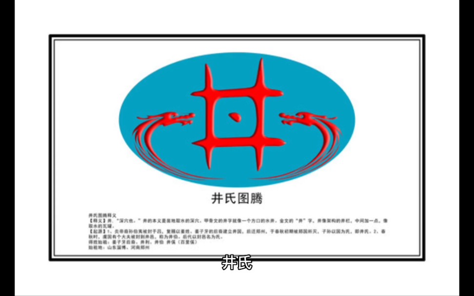 百家姓井,井姓氏的历史起源,来源