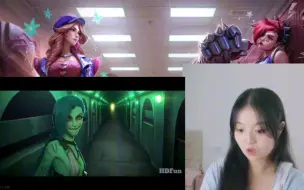 Download Video: 【英雄联盟】《星之守护者》《光与蚀》《Enemy》《Rise»《孤勇者》女生版  CG觉醒 战士 呼唤 暴走萝莉金克丝 reaction