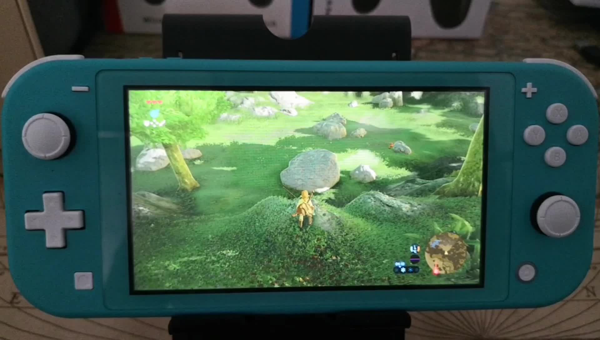 switchlite一步轻松挑战石巨人boss实机演示