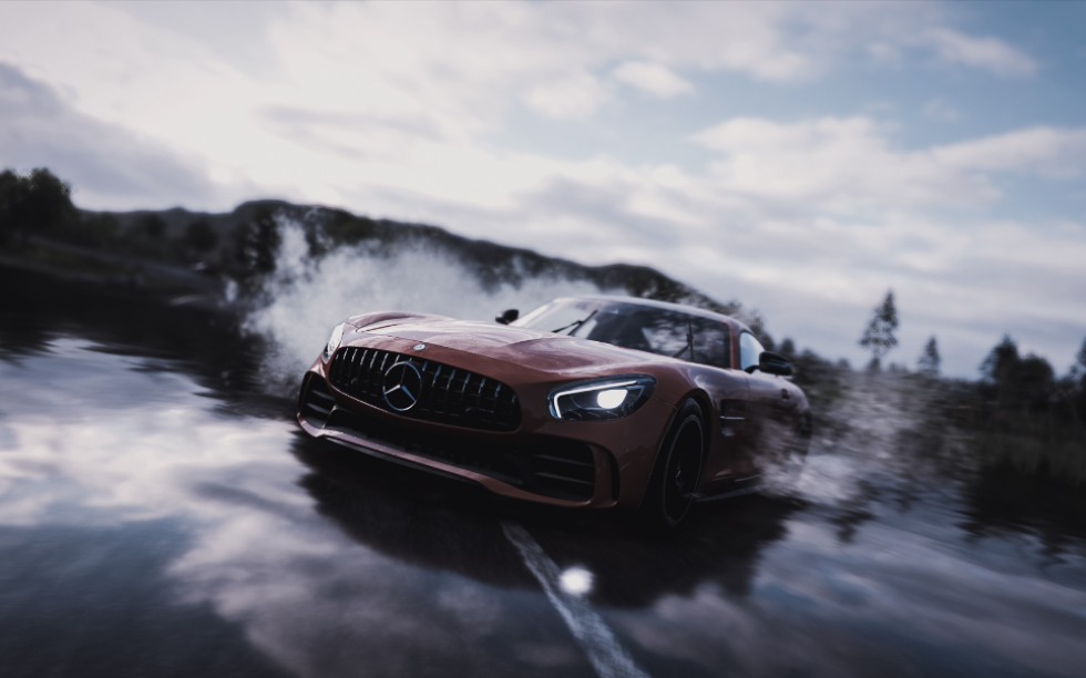 【地平线4】梅赛德斯-奔驰 amg gtr 第一人称试驾_哔哩哔哩 (゜-゜)つ