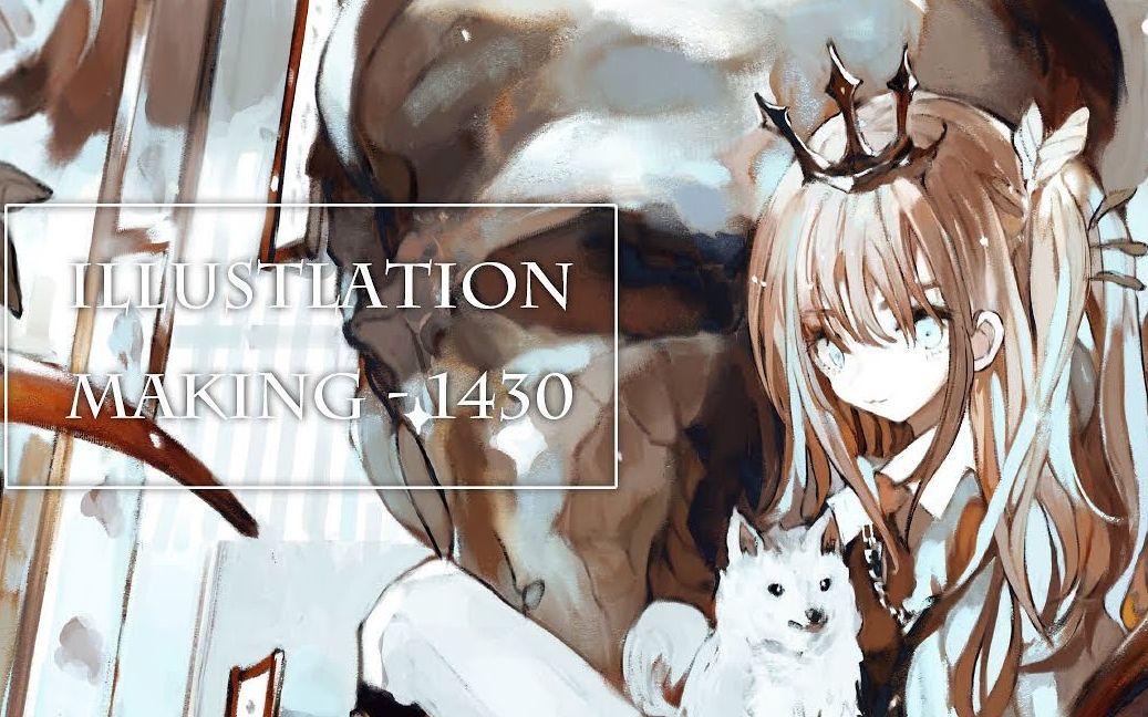 イラストメイキング Illustration Making  1430 190倍速 字幕解説&レイヤー speed painting哔哩哔哩bilibili