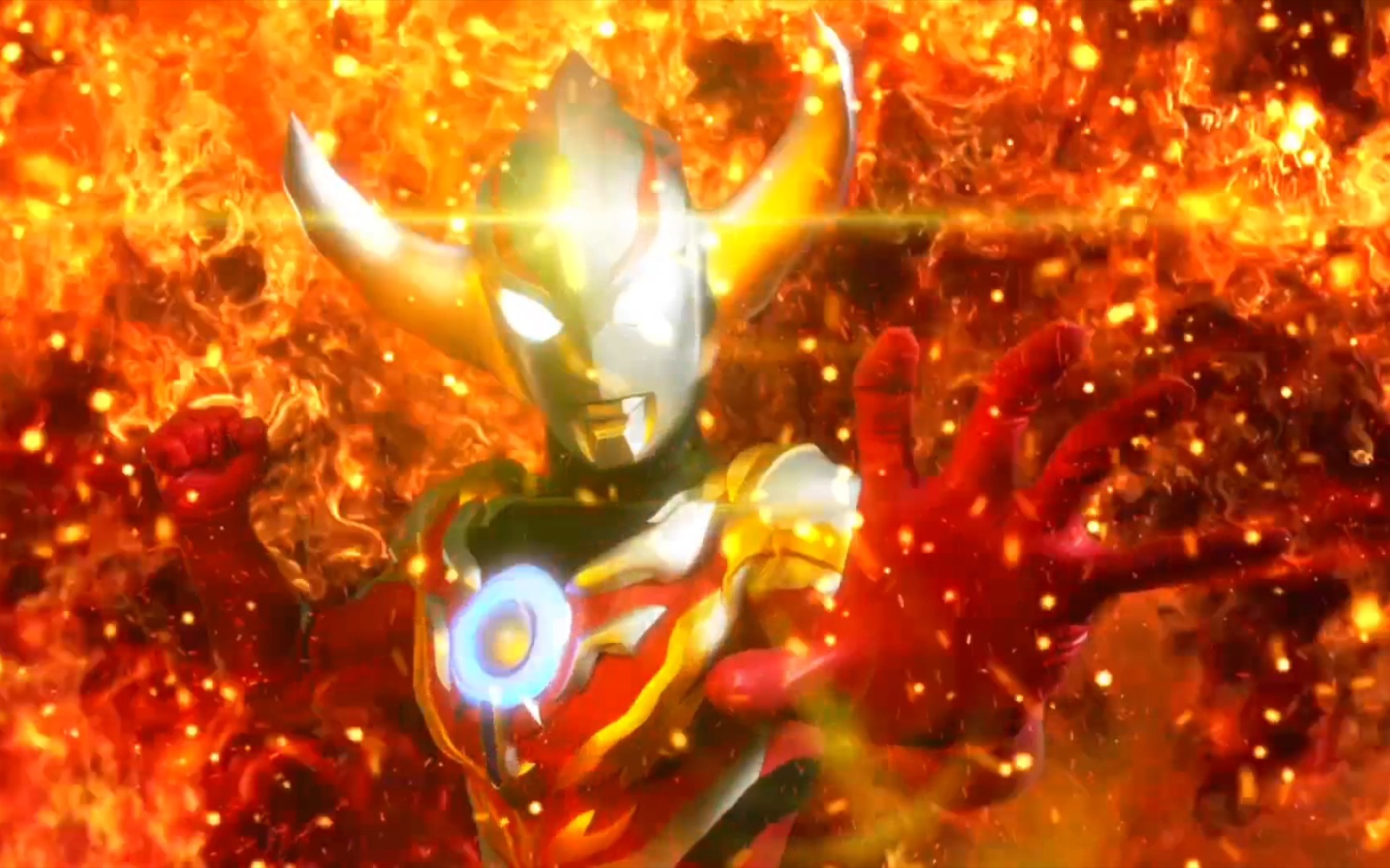 欧布奥特曼暴炎形态首战