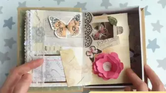 【机关手账】蝴蝶盒子立体书