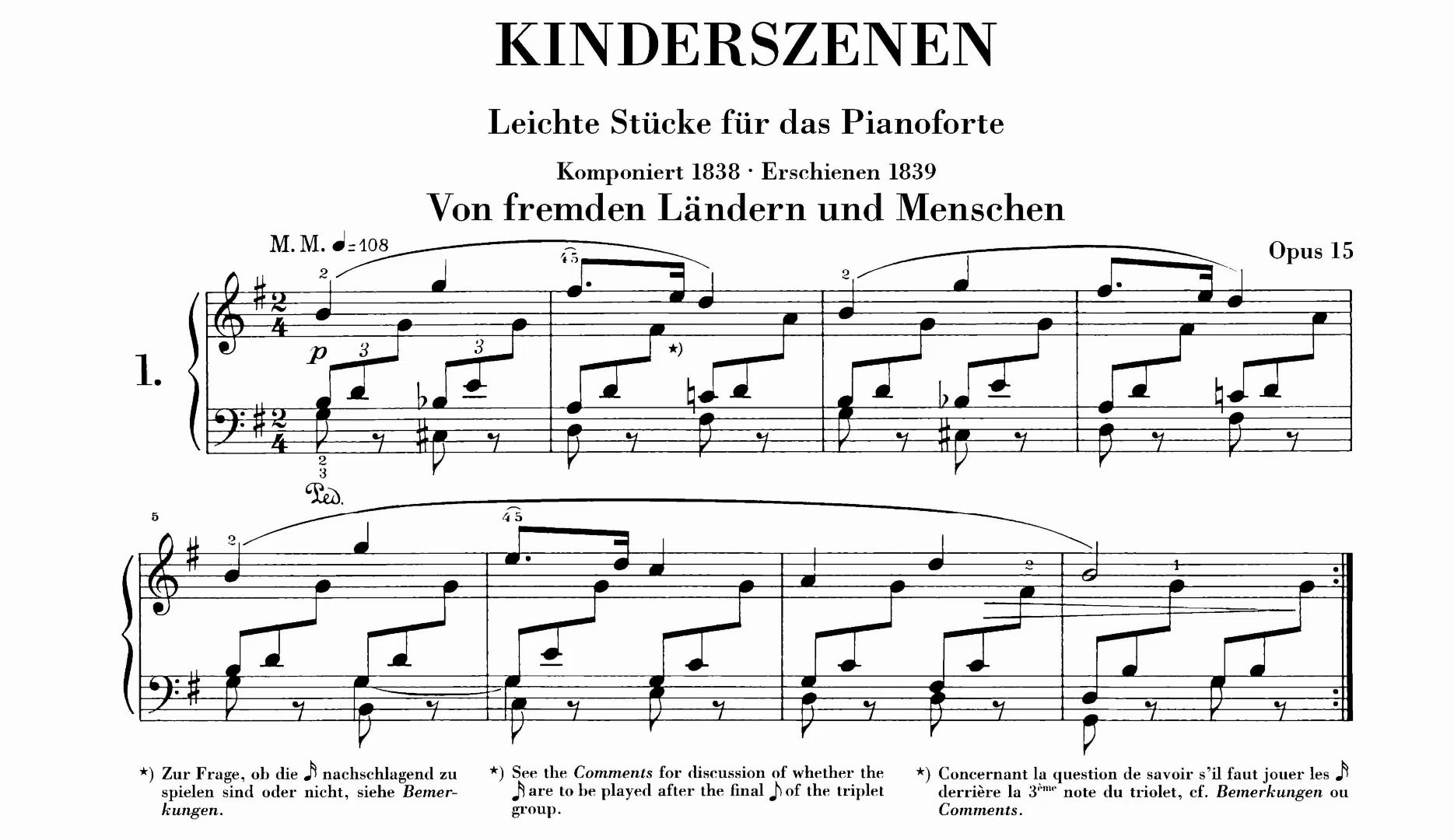 【钢琴】舒曼 - 童年情景 op.15 (clara haskil)