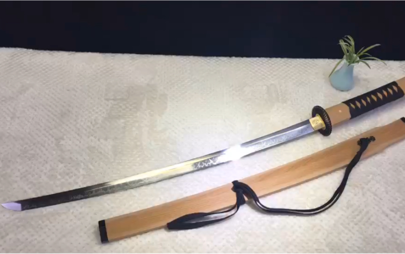 客定独特制浪人武士刀真横手