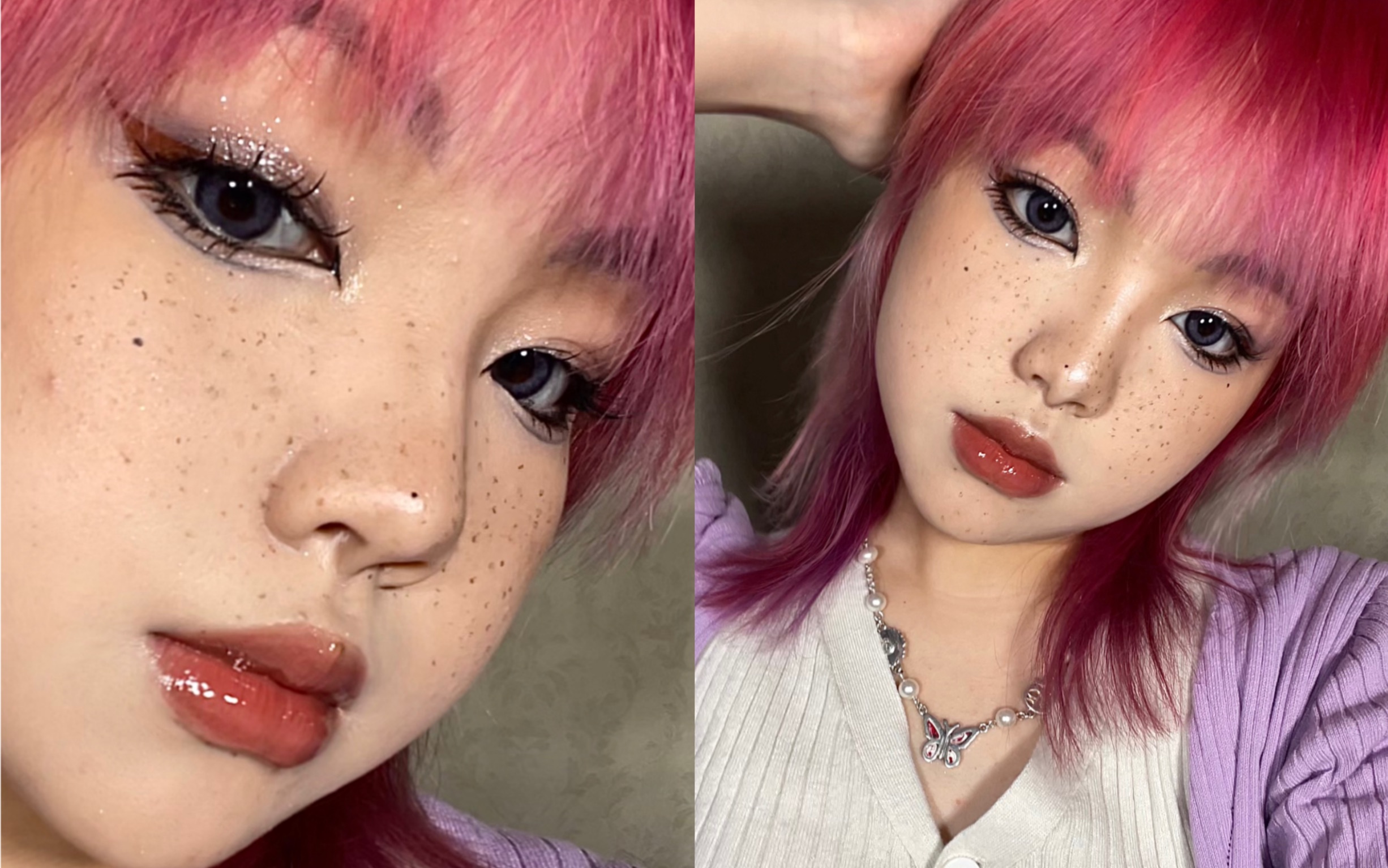 沉浸式化妆 | 一颗火龙果的纯欲小雀斑妆容