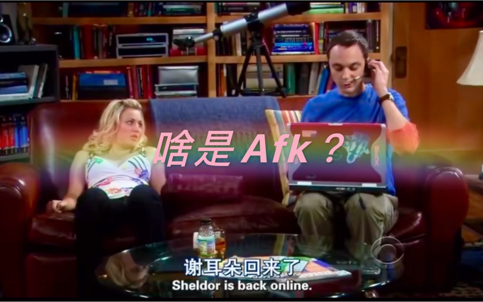 [图]原来谢耳朵的名字就是从这儿来的，佩妮：What’s afk？