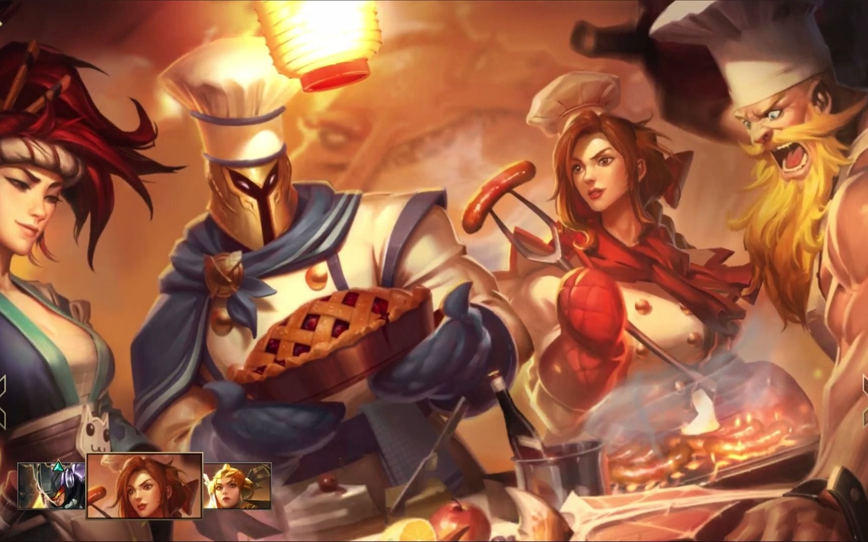 LOL英雄联盟手游 烧烤女神 蕾欧娜 曙光女神皮肤视频 Barbecue Leona Skin Spotlight  WILD RIFT哔哩哔哩bilibili