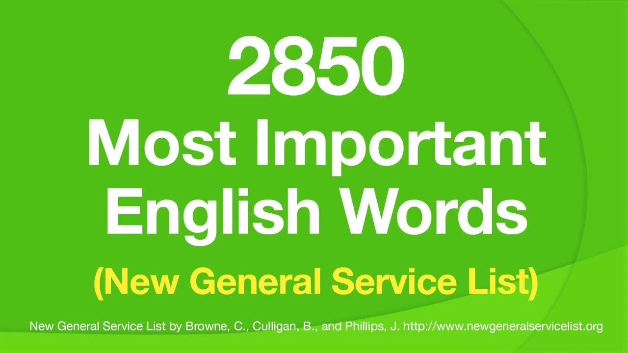 速刷2850个最常用单词(NGSL词汇表) 含定义 With definitions in easy English哔哩哔哩bilibili