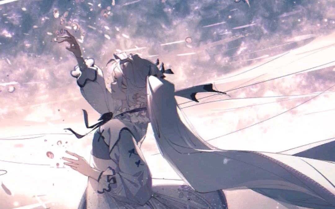 动态壁纸 初音未来miku繁星春水4k(带颗粒效果)