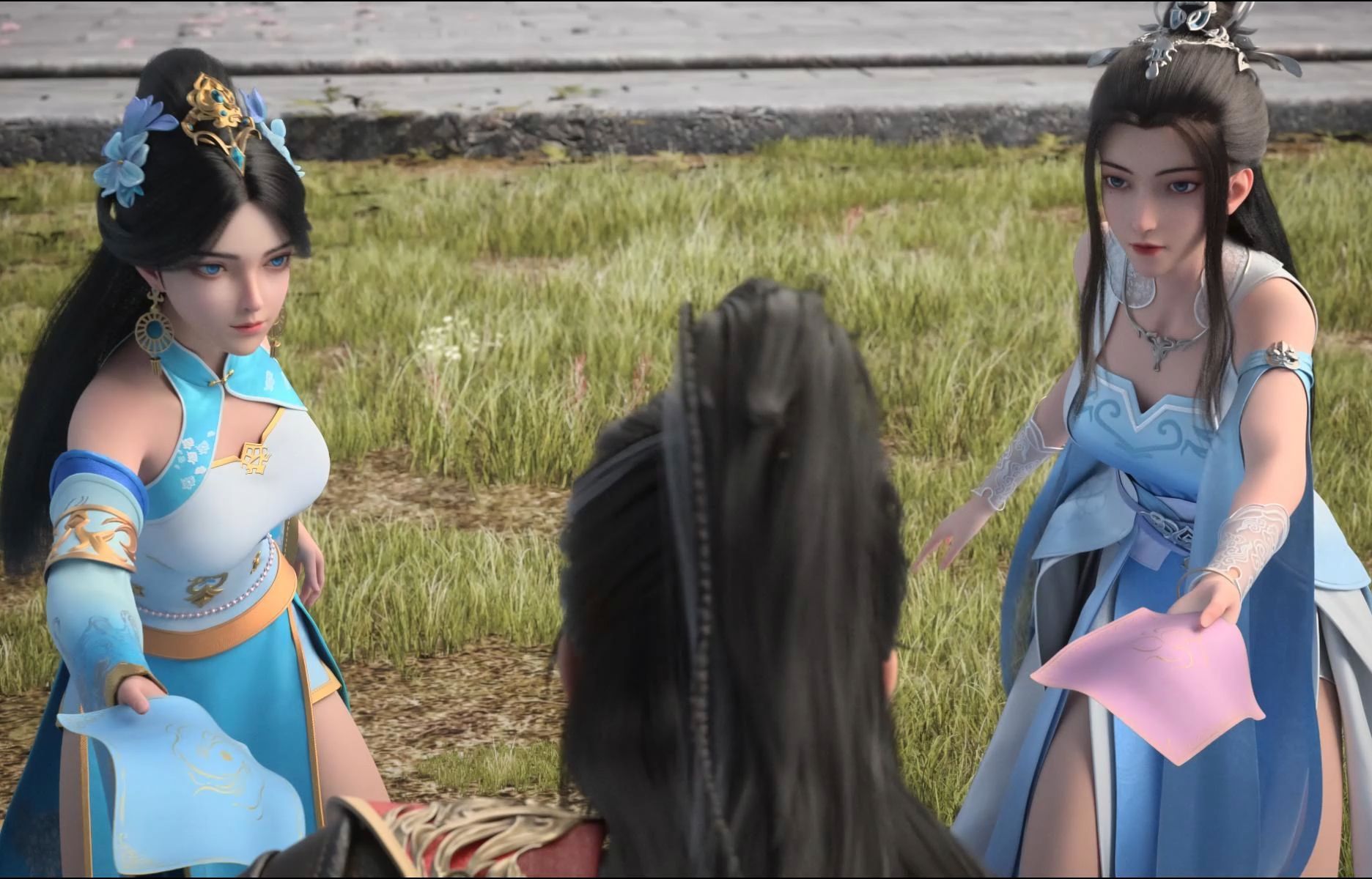 两个美女同时递上手帕,叶辰这可怎么选,又是修罗场呀