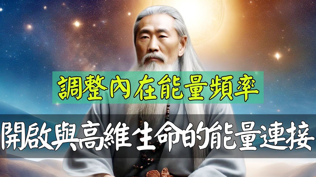 调整内在能量频率与宇宙同频共振，才有机会链接高维，呈现生命的本自具足！