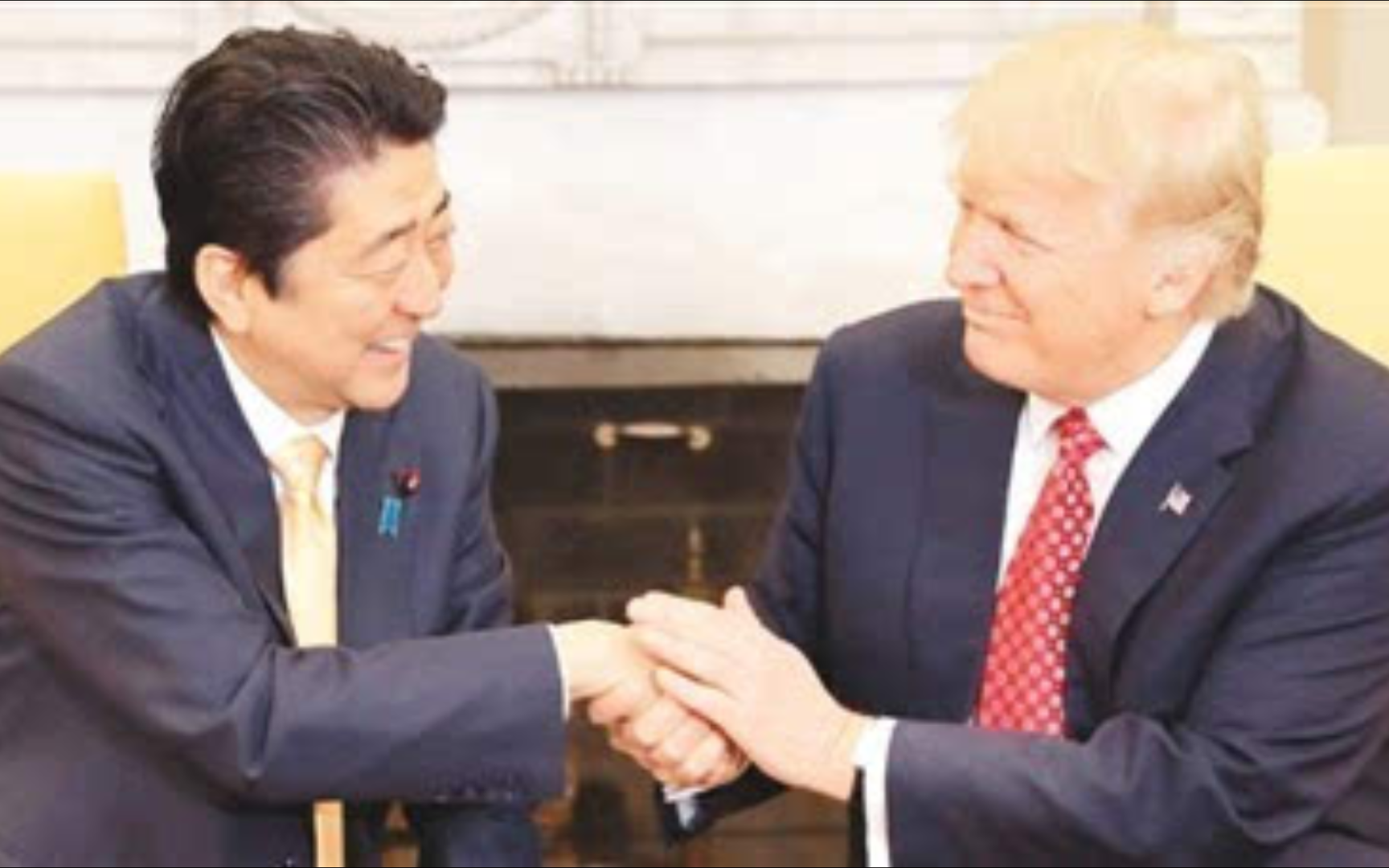 差一点见到老友安倍晋三的懂王