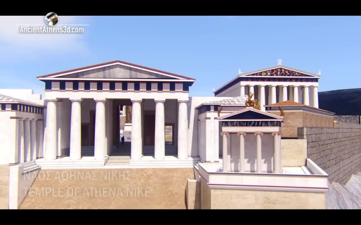 【建筑学 3D】徜徉在古希腊黄金时代的雅典街巷中(公元前5世纪)/ by Ancient Athens 3D哔哩哔哩bilibili