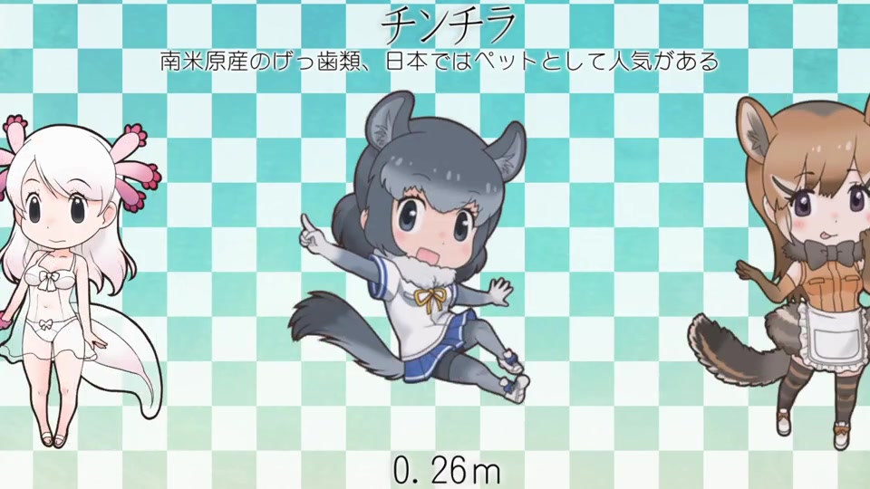 『兽娘动物园』动物朋友们的大小比较 390体＋α并排_哔哩哔哩_bilibili