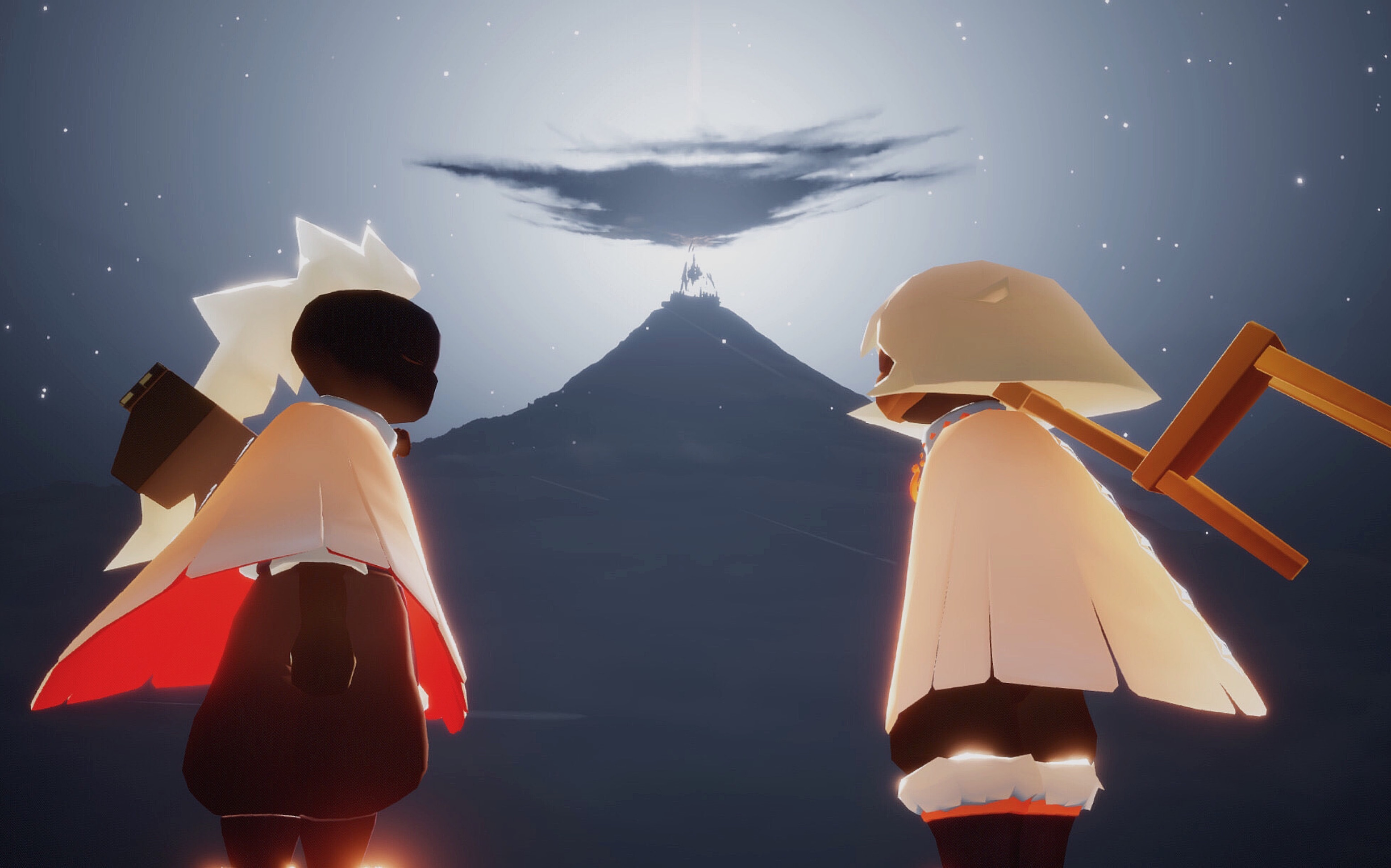 活动作品sky光遇进入了云野cg动画里