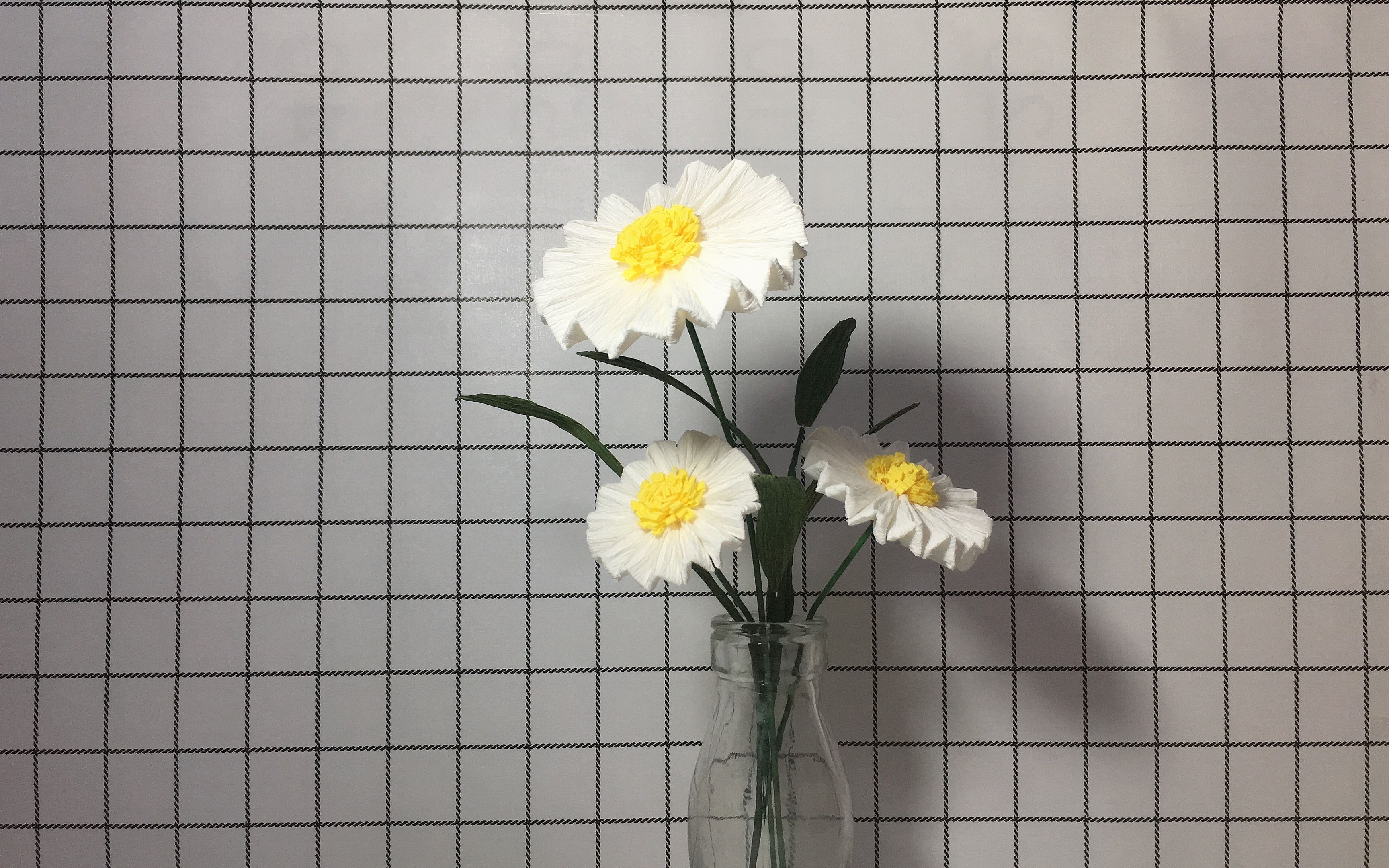 皱纹纸版的雏菊来喽,只需几步即可完成,这也太漂亮了