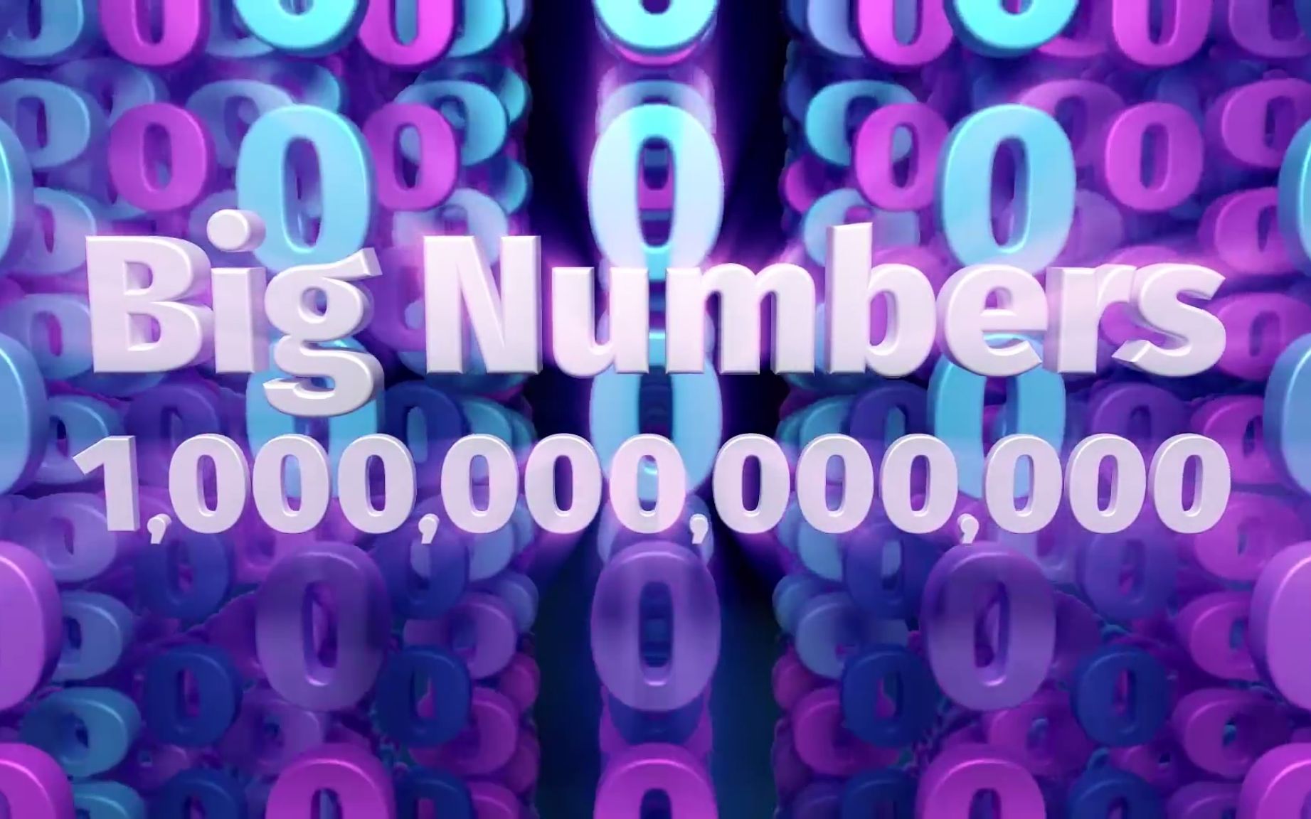 Big Numbers Song To One Trillion 1000000000000 大数字 从一数到一万亿 十二个零哦 儿童少儿早教英语数学启蒙教育哔哩哔哩bilibili