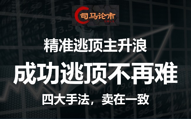 精准逃顶主升浪,成功逃顶不再难,四大手法,卖在一致!哔哩哔哩bilibili