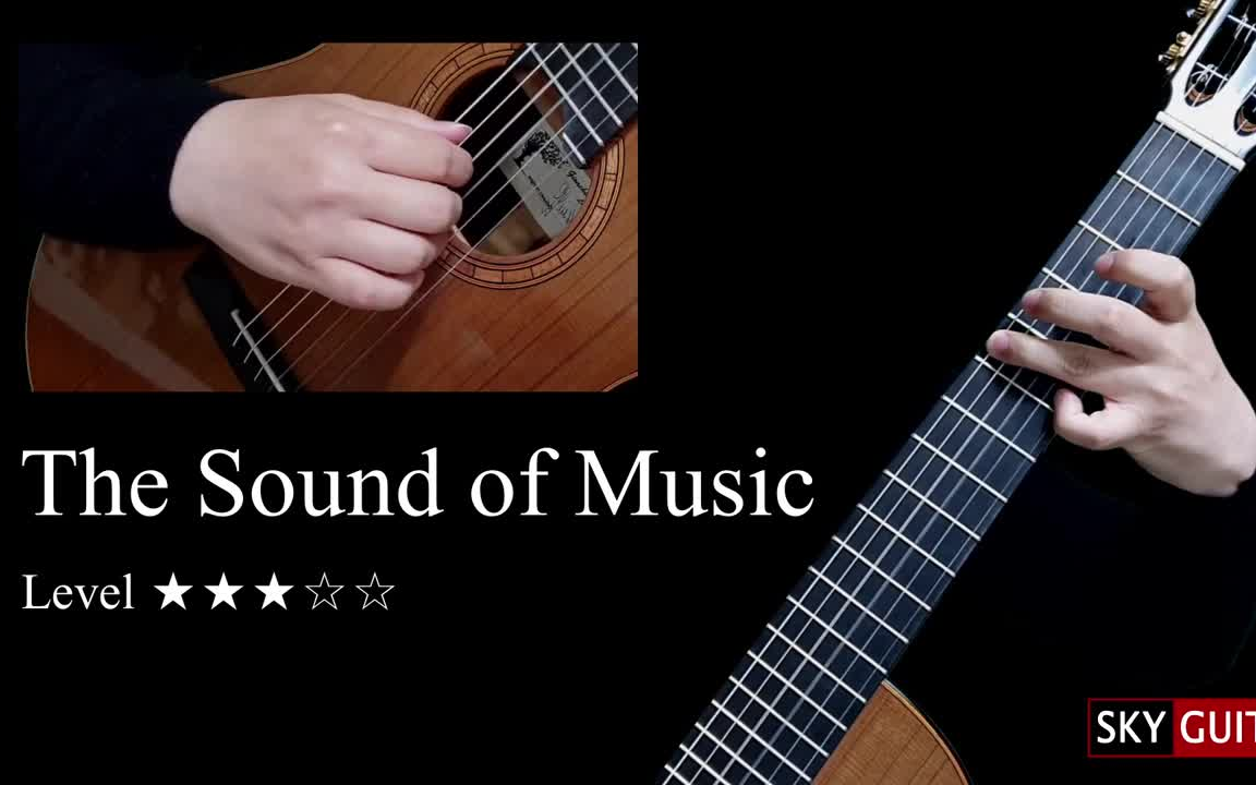 [图]古典吉他独奏-音乐之声-The Sound of Music 带谱教学-GQ121-322