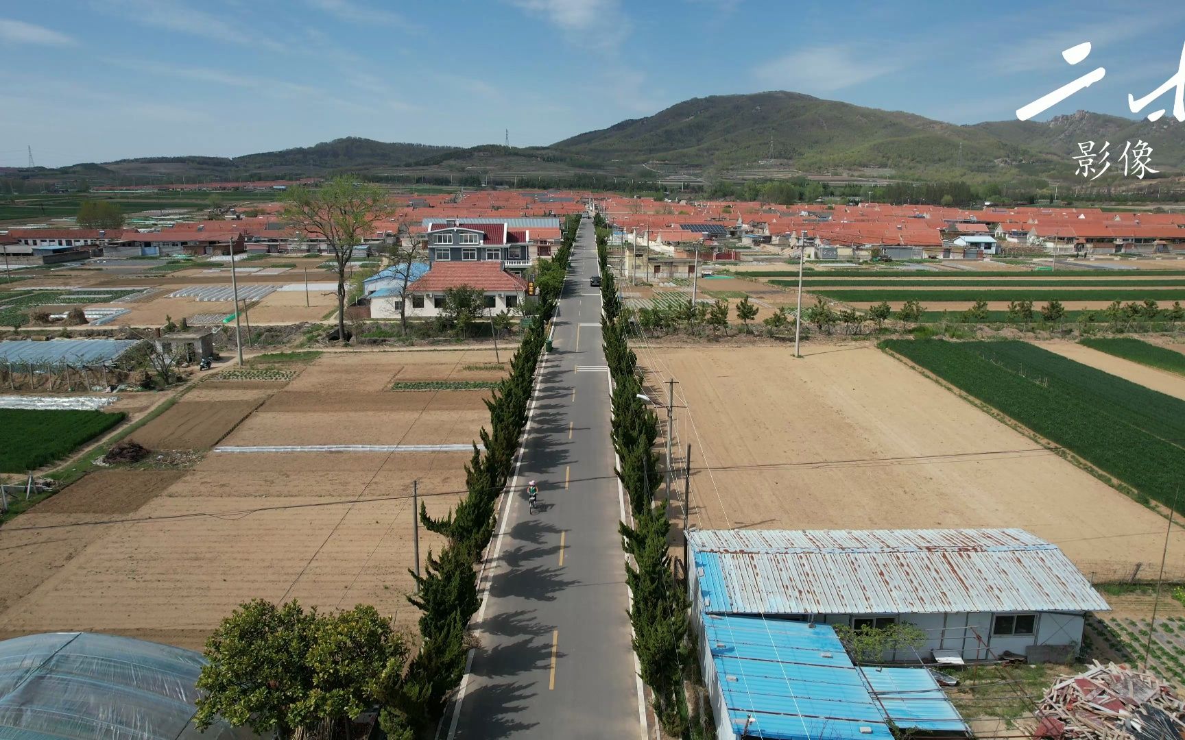 航拍乳山白沙滩董格庄,董姓建村后迁走