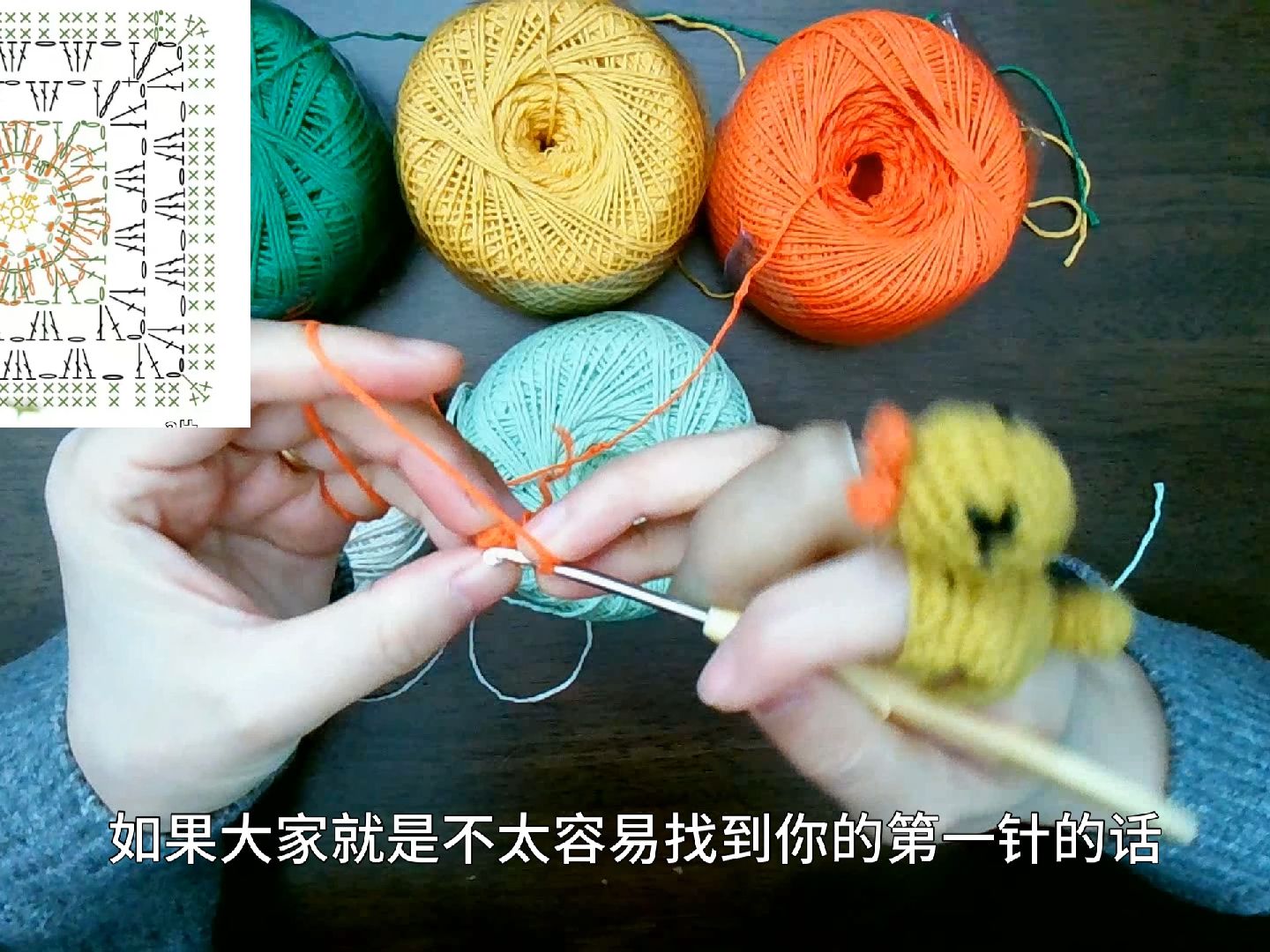甜党糖丨手工丨钩针丨小森八股线钩立体花花手提包祖母格教程(上)