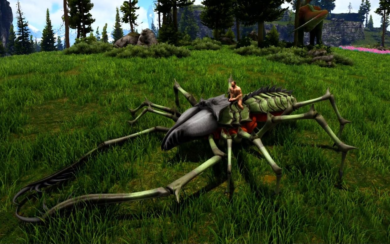 方舟生物附加--第32期,超大长相奇怪的远古蜘蛛《恐怖编制者》