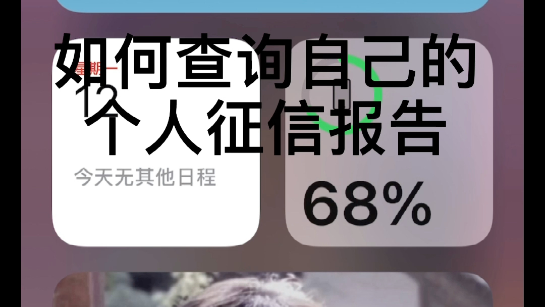 如何查询自己的个人征信报告 你学费了吗哔哩哔哩bilibili