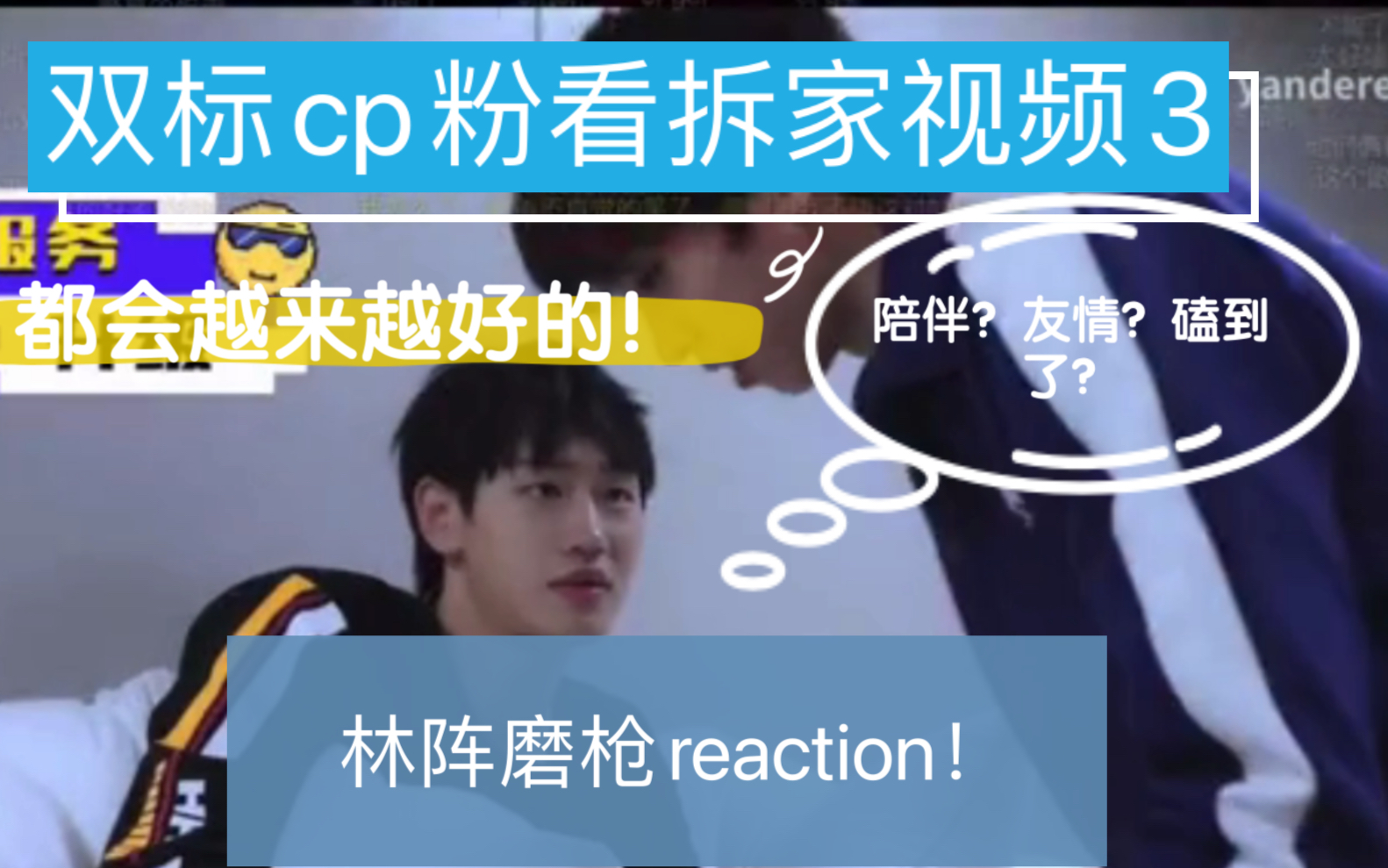 双标cp粉看拆家视频3林阵磨枪reactionsoulmate