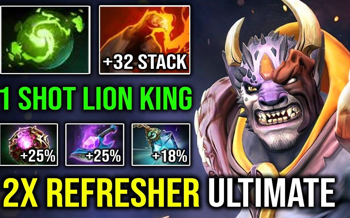 【dota2】法系跳刀 玲珑心法术棱镜的lion=指穿全场 一指不够就刷新