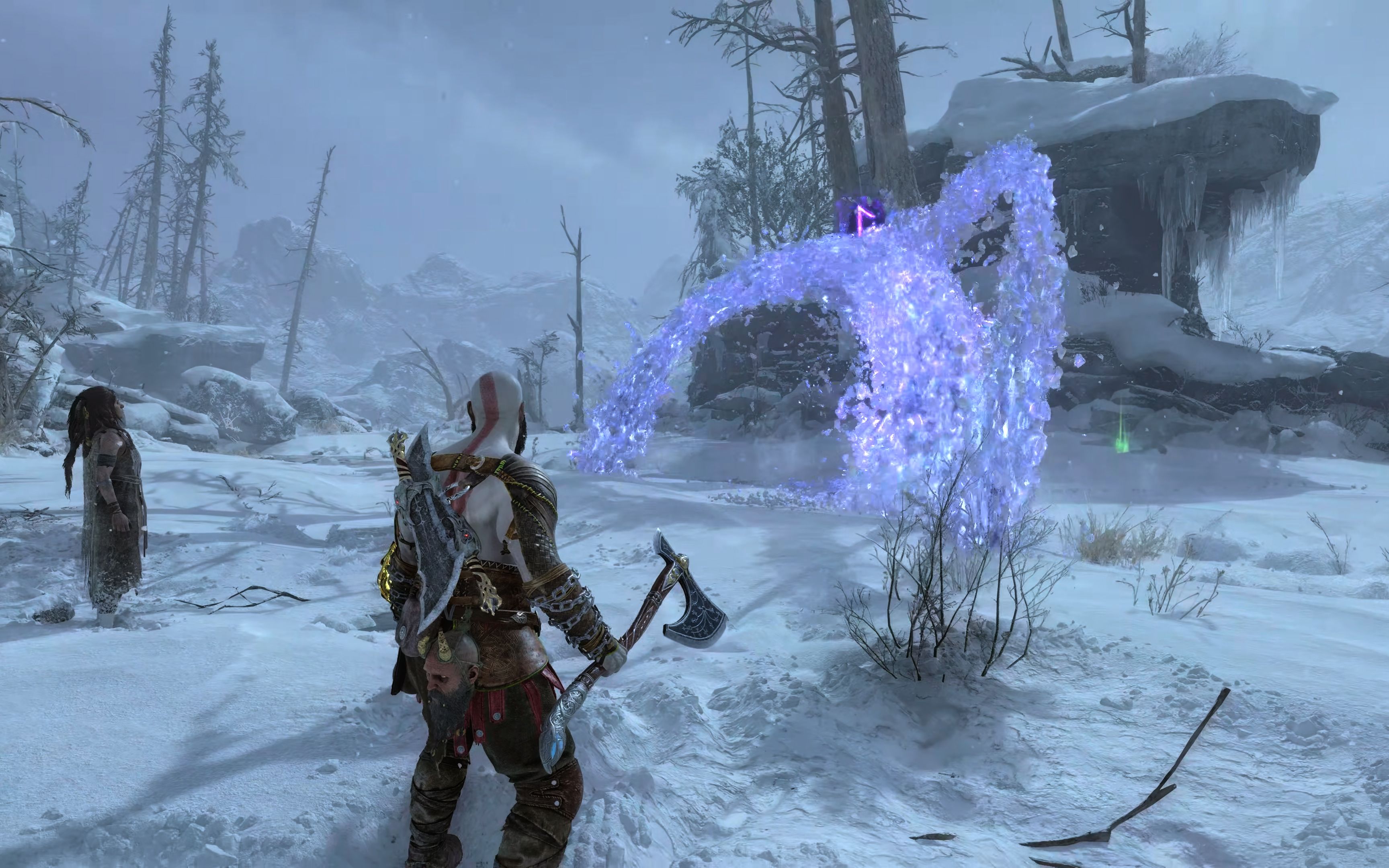 【战神5】【4k hdr】战神难度无伤-主线boss11-冰霜幻影