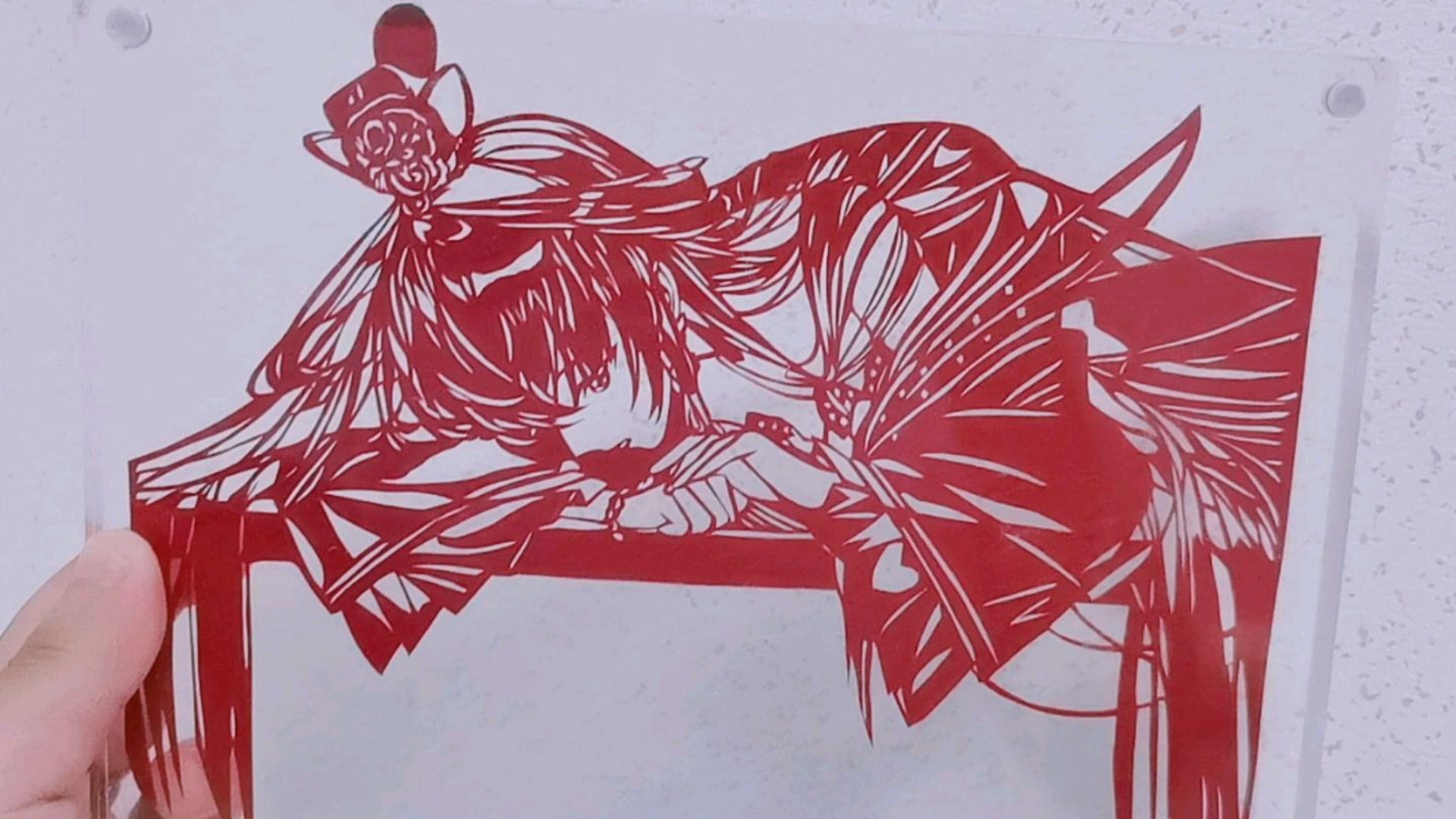 挑战用剪纸制作100个二次元人物角色