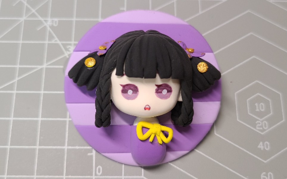 【超轻粘土】一起来做个小乔丁香结冰箱贴/徽章吧