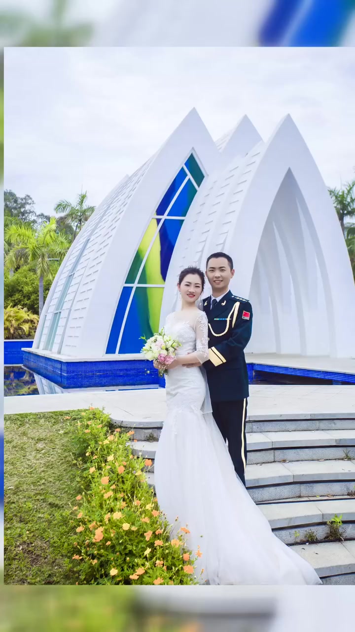 火箭军兵哥哥的婚纱照