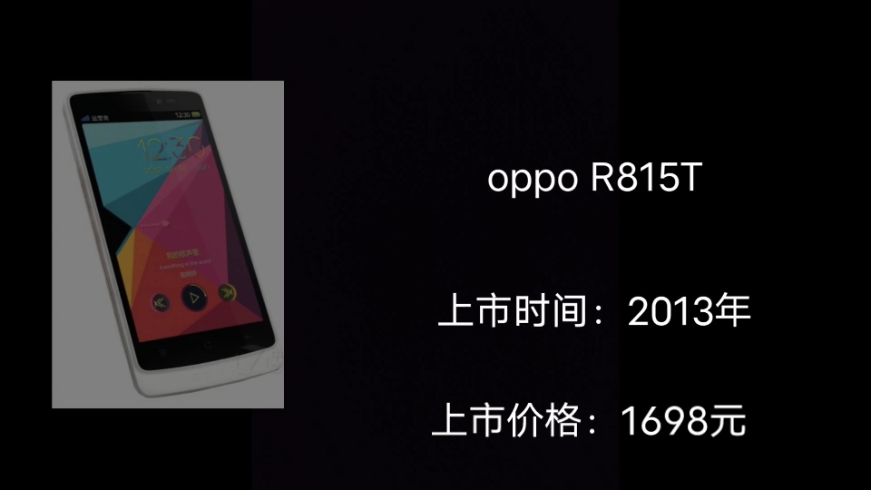 10年前的安卓机测评体验(1)oppo r815T