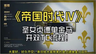 Download Video: 帝国时代4圣女贞德单金马双TC