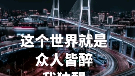 这个世界就是众人皆醉我独醒