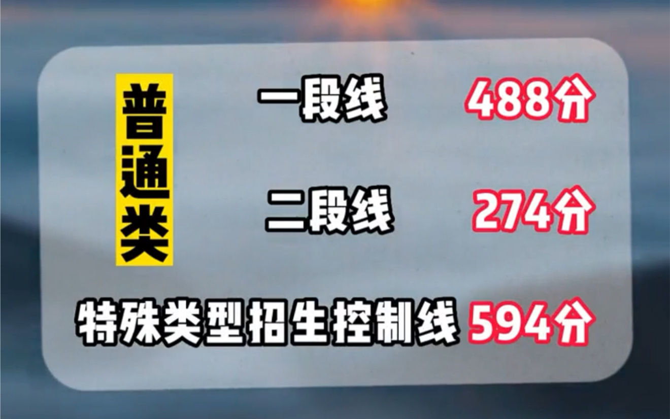 浙江省2023年高考分数线公布!一段线488,二段线274!#高考加油#浙江高考分数线公布#高考查分#志愿填报#浙江dou知道哔哩哔哩bilibili