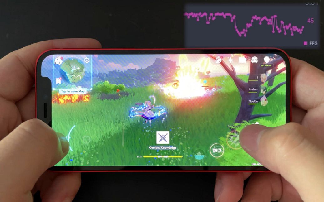 iphone12mini原神最高画质帧率发热测试