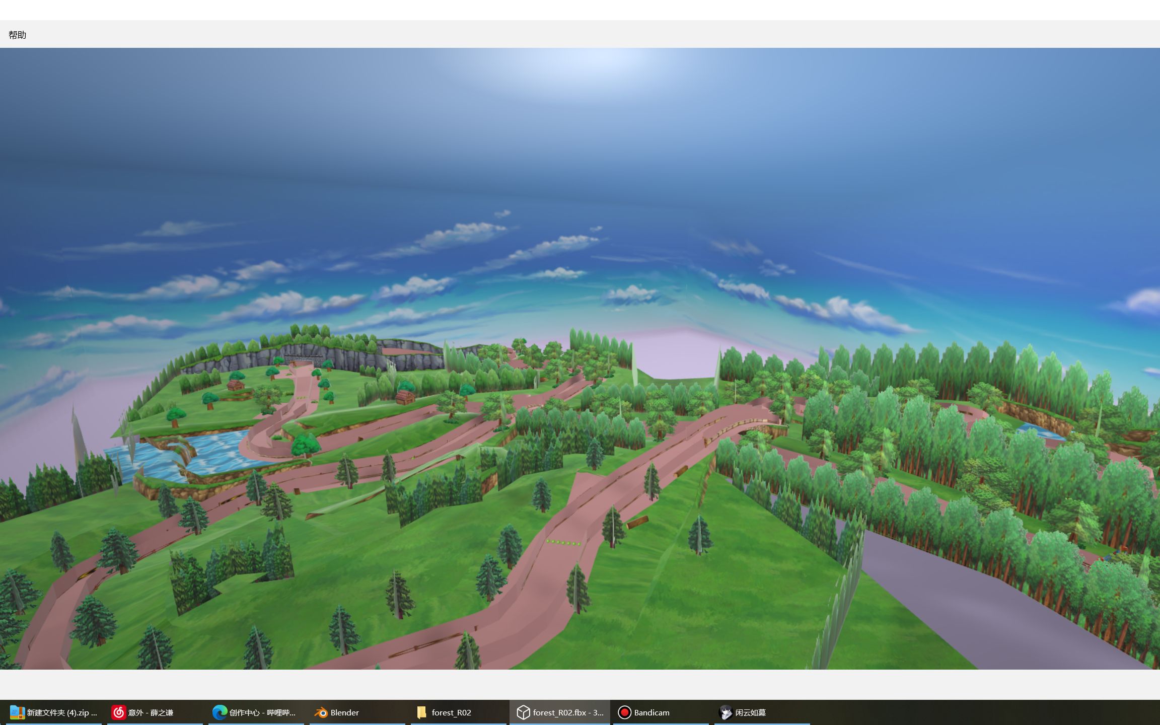 跑跑卡丁车赛道3d模型