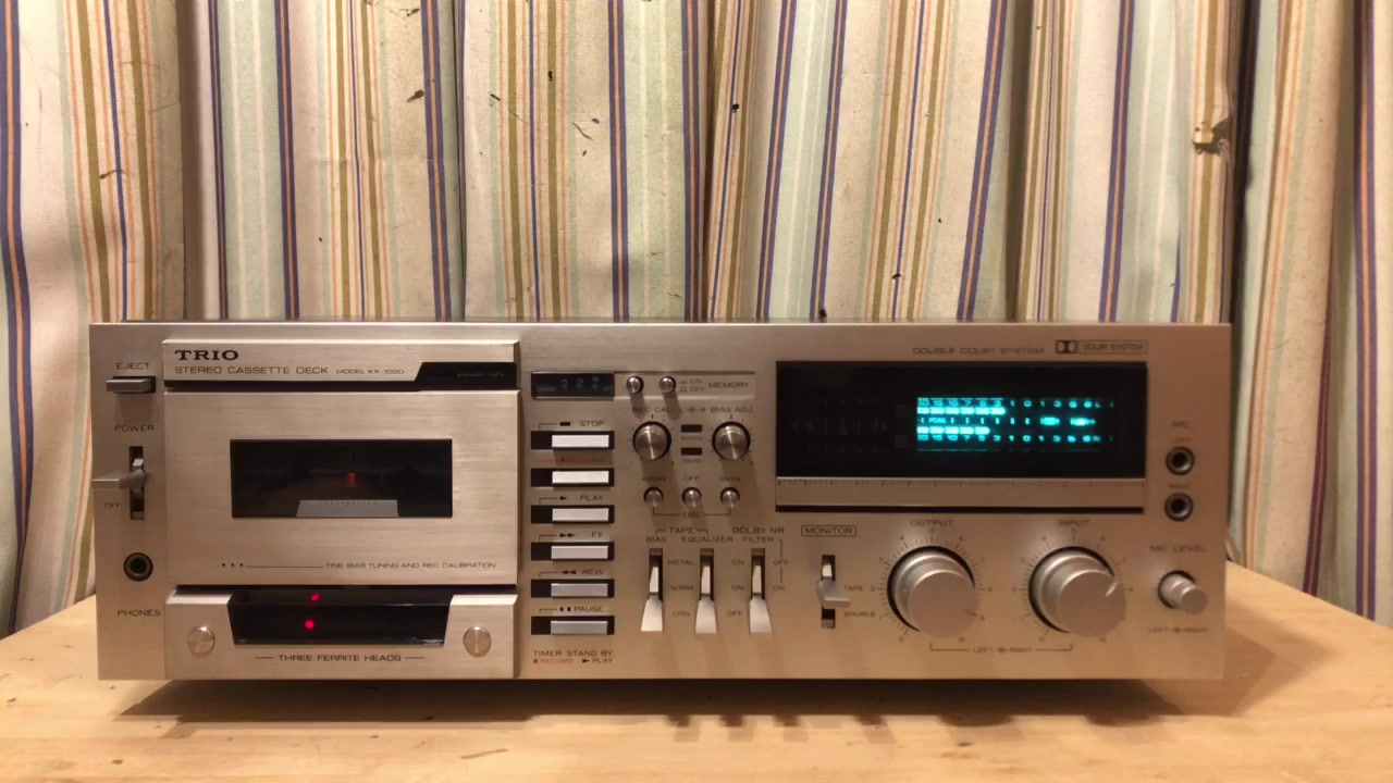 建伍(trio)kx-1000三磁头卡座 自录自放 喝彩(江淑娜)