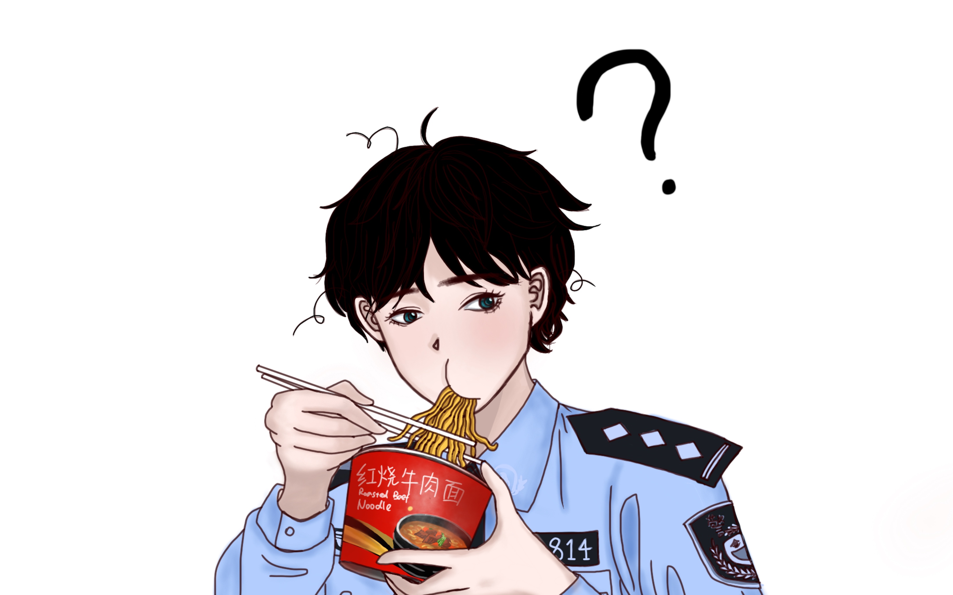 指绘犯罪心理吃泡面的刑从连突然被cue