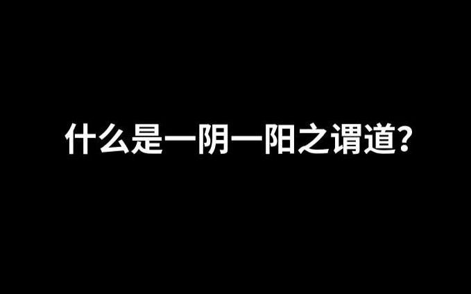 [图]什么是一阴一阳之谓道