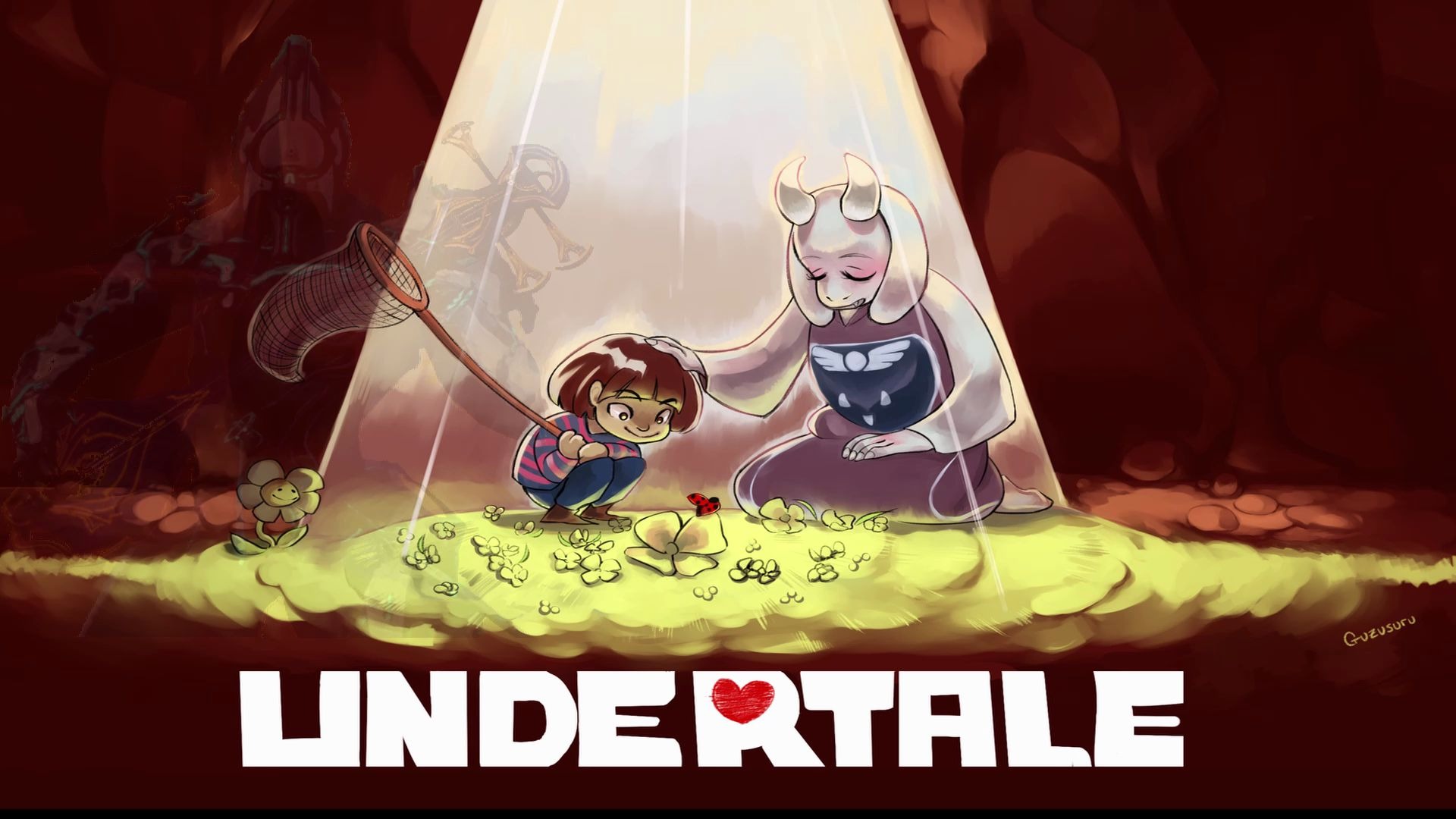 地域傳説undertale-004. 墜落fallen down 三綫琴 戰甲神兵