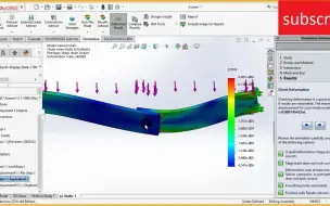 下载视频: 带有螺栓和销的Solidworks有限元静态仿真