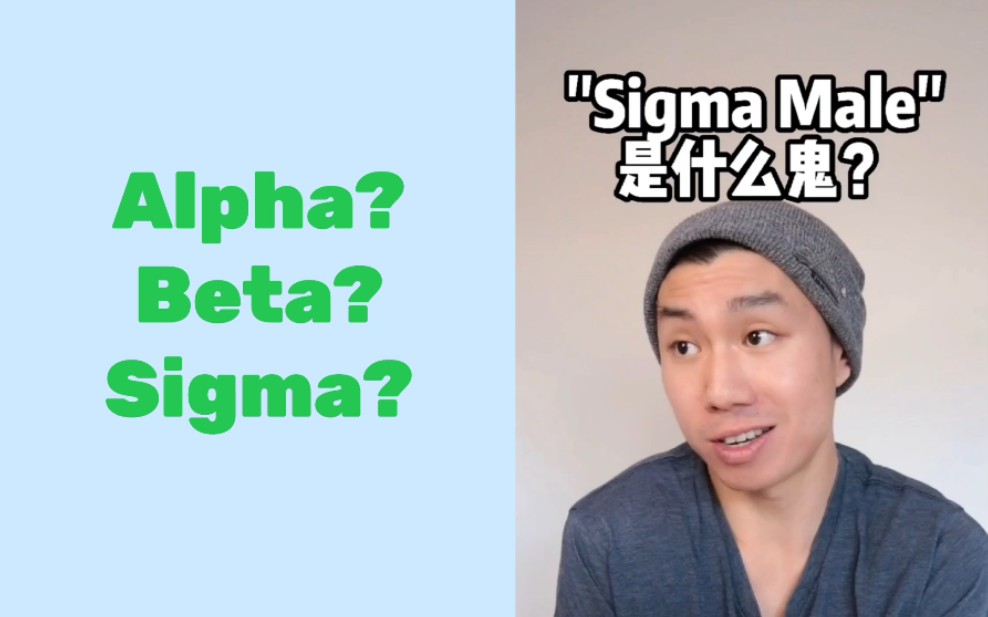 "Sigma Male" 到底是什么东西?哔哩哔哩bilibili