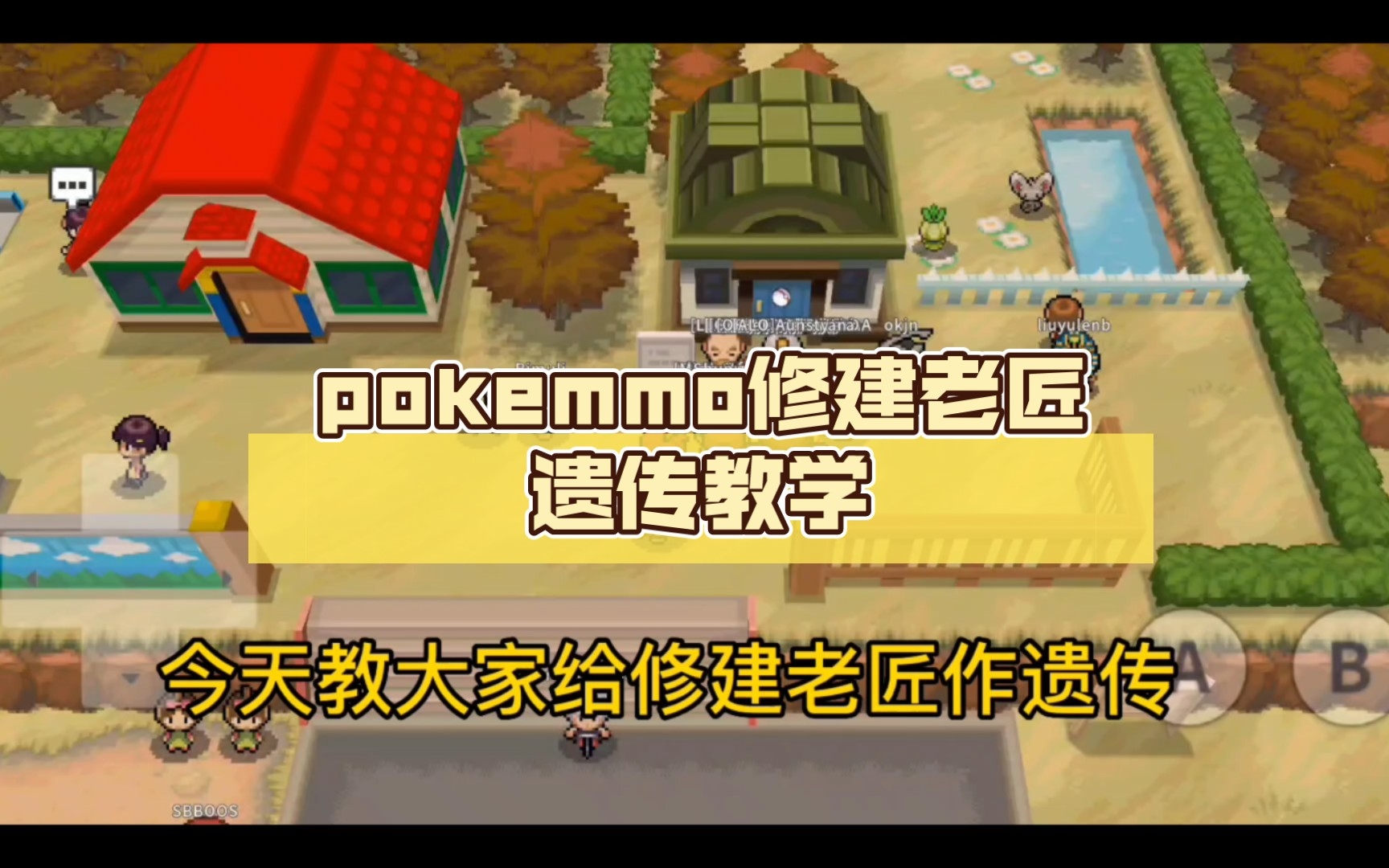 pokemmo修建老匠遗传教学手机游戏热门视频