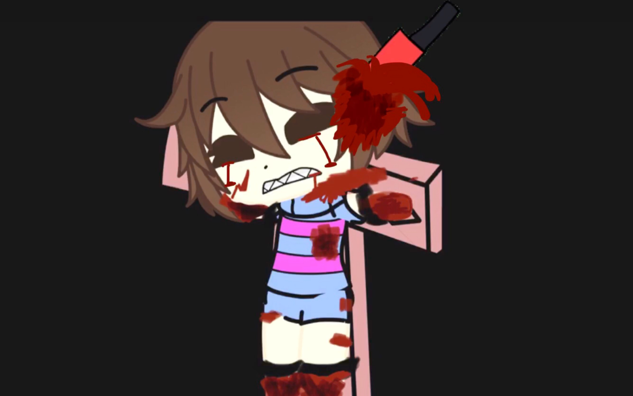 黑可爱的chara公主,不服把我做成人棍